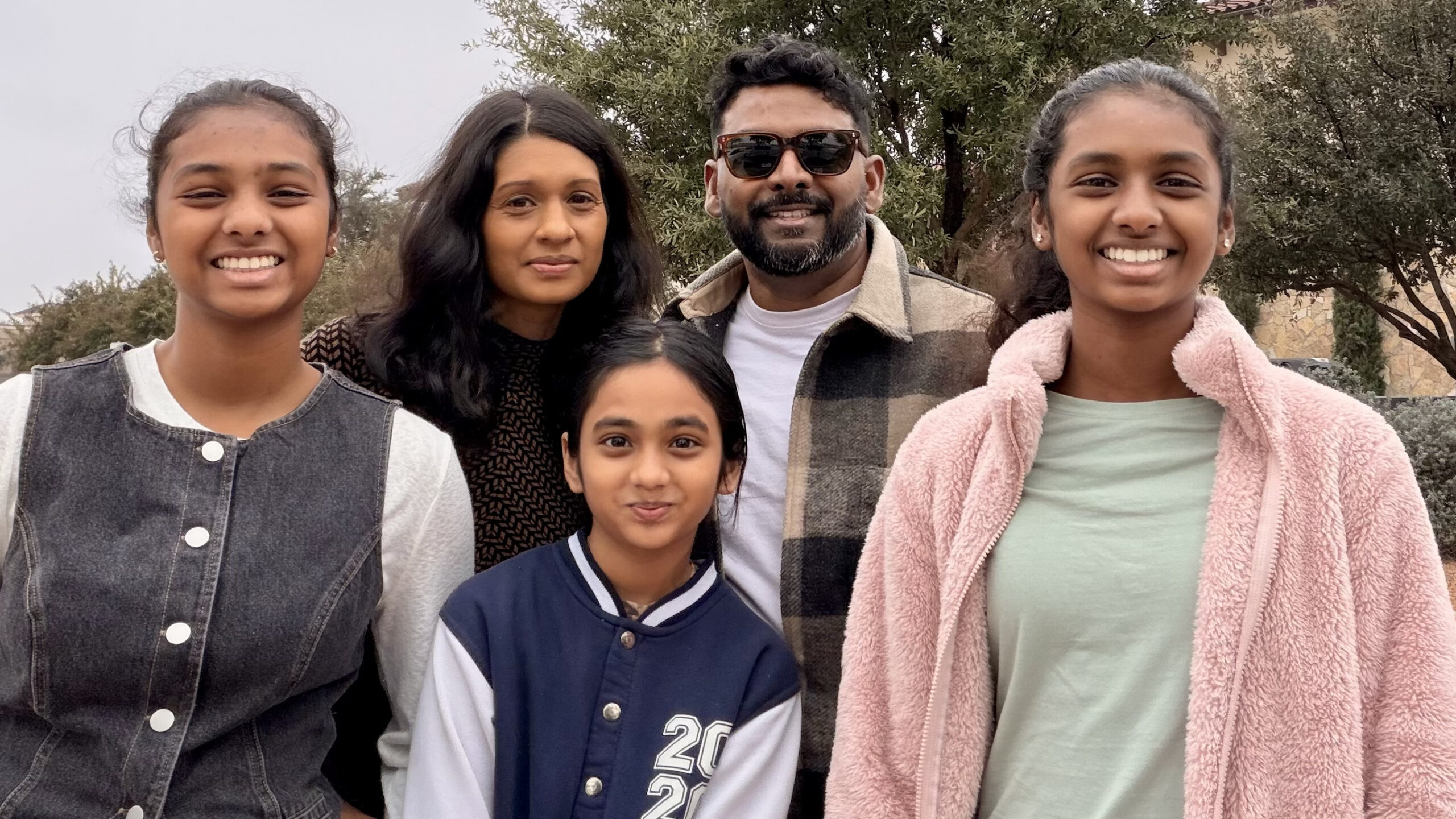 The Komanapalli family today — Dallas, Texas, 2025