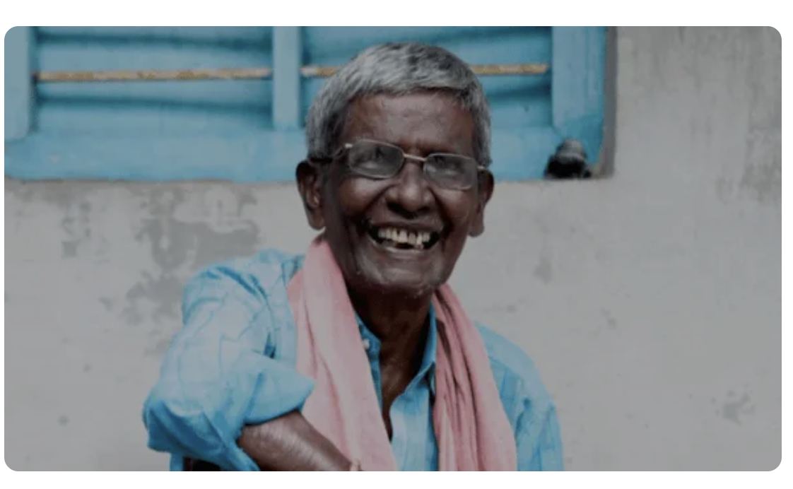 Nageswar Rao smiling at New Life Centre
